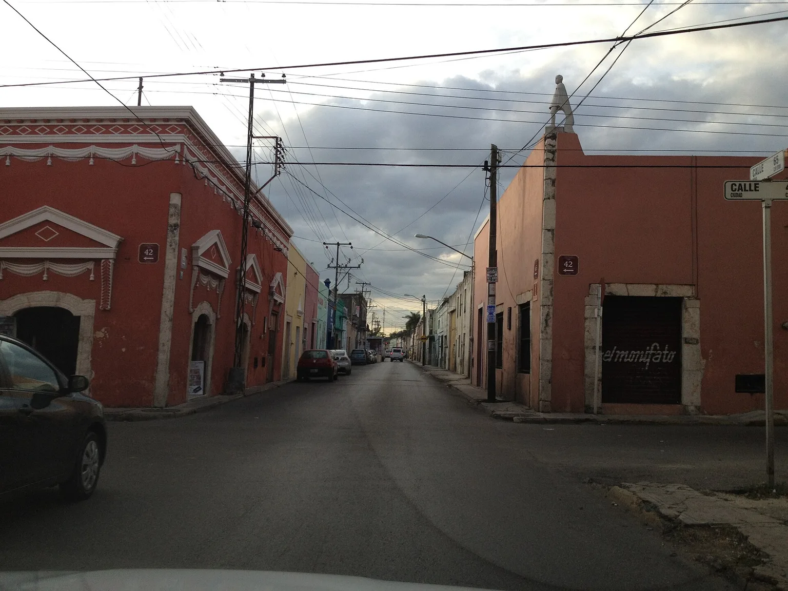 Colourful street in Mérida, Yucatán, Mexico